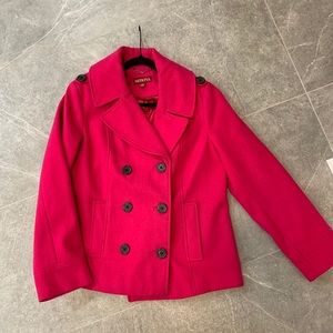 Hot Pink Pea Coat